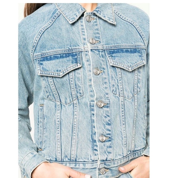 SLVRLAKE Raglan Trucker Jean Jacket Medium - Picture 9 of 10